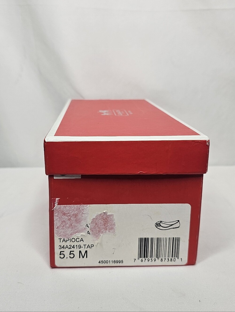 COACH Filippa Tapioca Beige Patent Laser Cut Ballet Flats Shoes 5.5 B New In Box - Picture 11 of 11